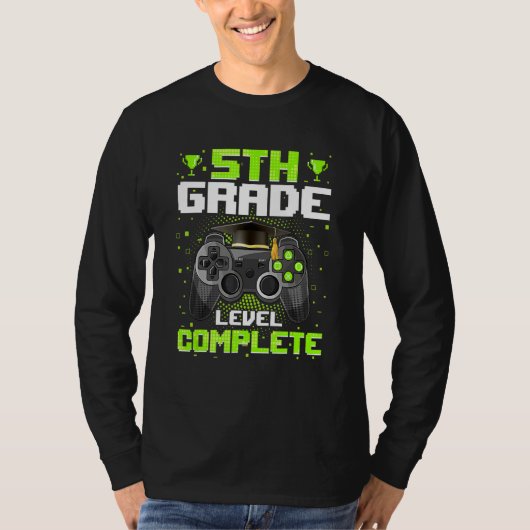 5等級卒業ビデオゲーマーGr Tシャツ (正面)