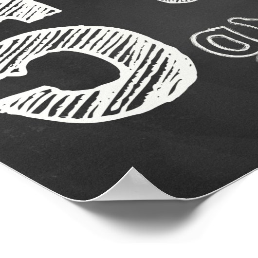 5等級標識 – 黒板 ポスター (角)