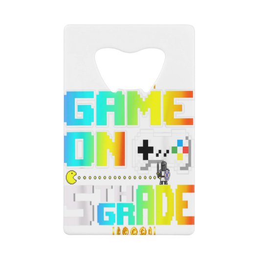 5等級解除新学期ゲームコンター クレジットカード栓抜き (正面)