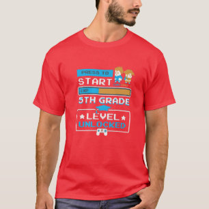 5級レベル・ロック解除ビデオゲーム愛好者デザイン Tシャツ