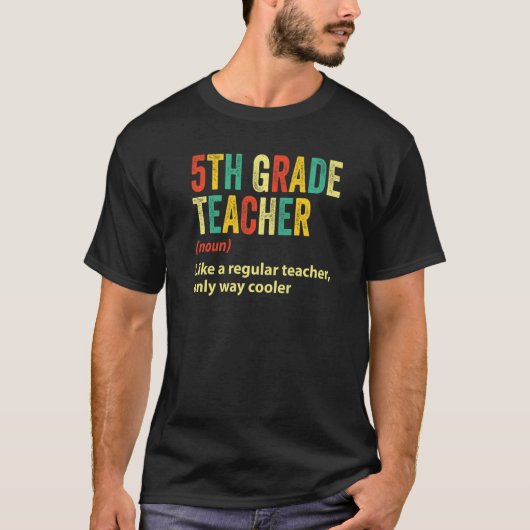 5級先生5級おもしろい先生定義 Tシャツ (正面)