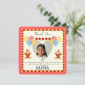 5素晴らしTHバースデーパーティーサーカステーマ サンキューカード (スタンド正面)