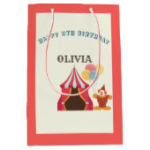 5素晴らしTHバースデーパーティーサーカステーマ ミディアムペーパーバッグ (正面)