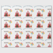 5素晴らしTHバースデーパーティーサーカステーマ ラッピングペーパー (フラット)