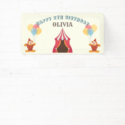 5素晴らしTHバースデーパーティーサーカステーマ 横断幕 (インサイチュ)