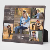 5素朴フォトコラージュあなたが一つの木材 フォトプラーク (側面)