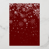 5素朴フォトコラージュ緑のクリスマス金ゴールド 箔シーズンカード (裏面)