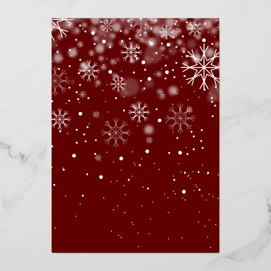 5素朴フォトコラージュ緑のクリスマス金ゴールド 箔シーズンカード (裏面)