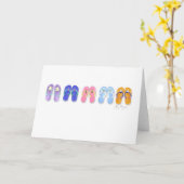 5組のフリップフロップカード カード (黄色い花)