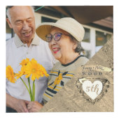 5結婚周年記念木材イメージフォトキューブ フォトキューブ (右)