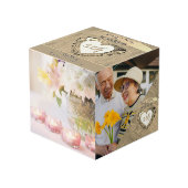 5結婚周年記念木材イメージフォトキューブ フォトキューブ (正面アングル)