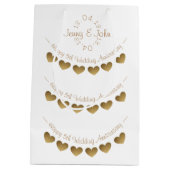 5結婚周年記念木材ハート小抱き枕 ミディアムペーパーバッグ (裏面)