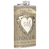 5結婚周年記念「ウッド」 フラスク (右)