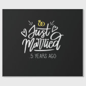 5結婚周年記念 ラッピングペーパー (フラット)
