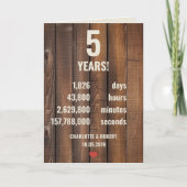 5結婚周年 カード (正面)