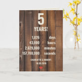 5結婚周年 カード (黄色い花)