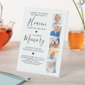 5結婚枚の写パーソナライズされた真天国記念 台座サイン (インサイチュ)