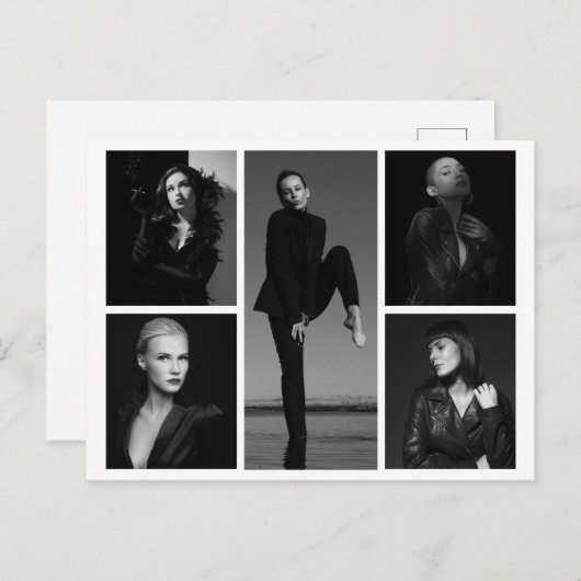 5編集可能なあいさつ文はがき シーズンポストカード (正面/裏面)