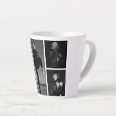 5編集可能なフォトコラージュ カフェラテマグ (右アングル)