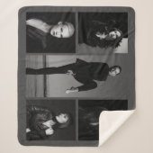 5編集可能なフォトコラージュ シェルパブランケット (正面)