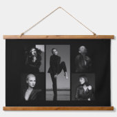 5編集可能なフォトコラージュ 吊り下げ型タペストリー (正面)