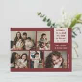 5自然フォトコラージュ年レビューのクリスマスワイン シーズンカード (スタンド正面)