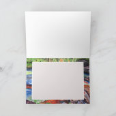 5色のグリーティングカードの川 シーズンカード (内部)