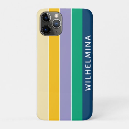 5色のラインがオシャレな名入れギフト Case-Mate iPhoneケース (裏)