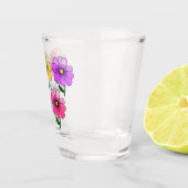 5色の花デザイン ショットグラス (右)