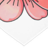 5色の花デザイン テーブルクロス (アングル)