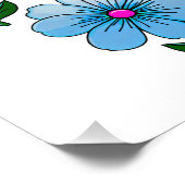 5色の花デザイン フォトプリント            (角)