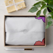 5色の花デザイン 薄葉紙 (ギフト)