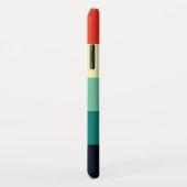 5色コンボ – ブルーアクアグリーンイエローレッド Case-Mate iPhoneケース (裏面/右)