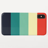 5色コンボ – ブルーアクアグリーンイエローレッド Case-Mate iPhoneケース (裏面(横))