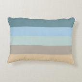 5色コンボ – ブルーブラウンサンドベージュターコイズ アクセントクッション (裏面)