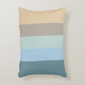 5色コンボ – ブルーブラウンサンドベージュターコイズ アクセントクッション (正面(垂直))