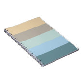 5色コンボ – ブルーブラウンサンドベージュターコイズ ノートブック (右側)