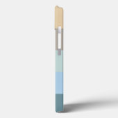 5色コンボ – ブルーブラウンサンドベージュターコイズ Case-Mate iPhoneケース (裏面 / 左)