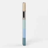 5色コンボ – ブルーブラウンサンドベージュターコイズ Case-Mate iPhoneケース (裏面/右)