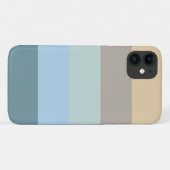 5色コンボ – ブルーブラウンサンドベージュターコイズ Case-Mate iPhoneケース (裏面(横))