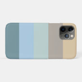 5色コンボ – ブルーブラウンサンドベージュターコイズ Case-Mate iPhoneケース (裏面(横))