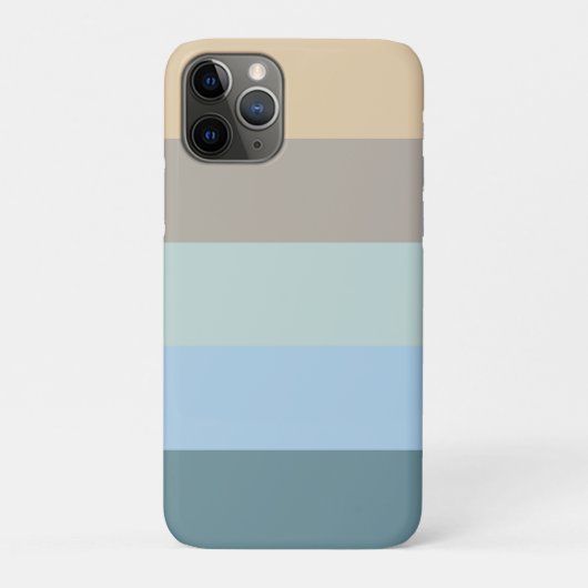 5色コンボ – ブルーブラウンサンドベージュターコイズ Case-Mate iPhoneケース (裏)