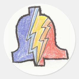 5色手描きPLAロゴシール ラウンドシール