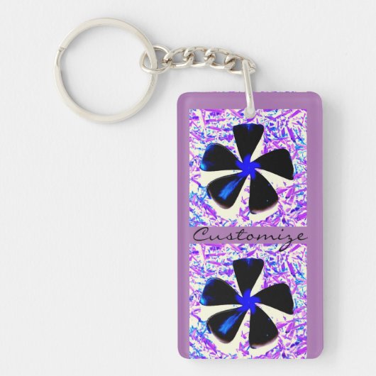 5花びらの風車の花Thunder_Cove キーホルダー (正面)
