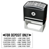 5行の文字 セルフインキングスタンプ (インサイチュ)