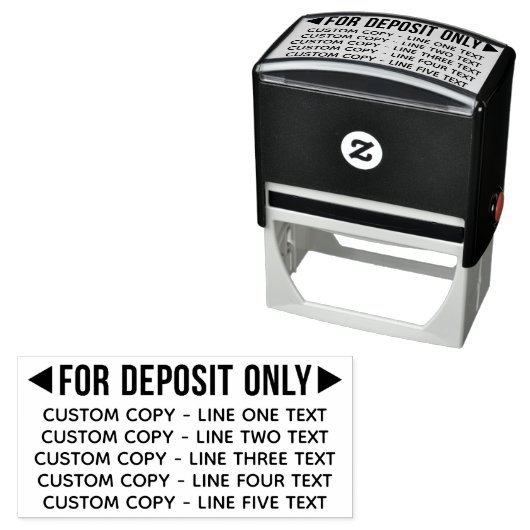 5行の文字 セルフインキングスタンプ (インサイチュ)