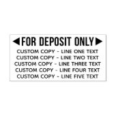 5行の文字 セルフインキングスタンプ (デザイン)