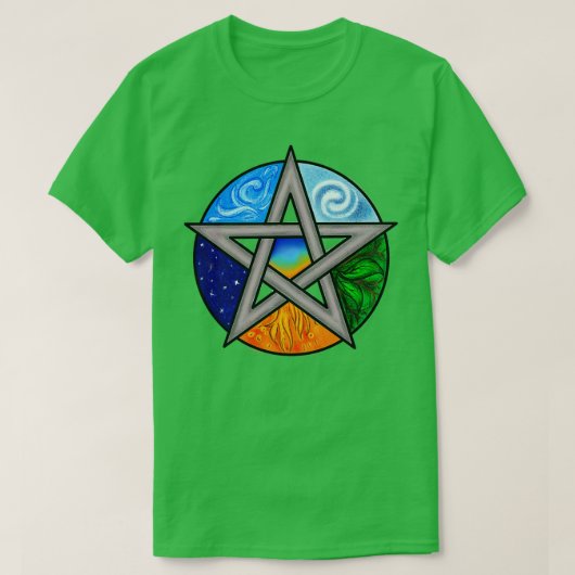 5要素の自然 Tシャツ (デザイン正面)