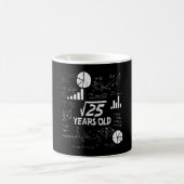 5誕生日スクエアルート数学5年古い日贈り物 コーヒーマグカップ (中央)