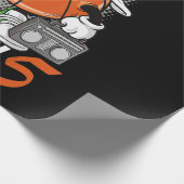 5誕生日バスケットボール選手おもしろい5歳 ラッピングペーパー (角)